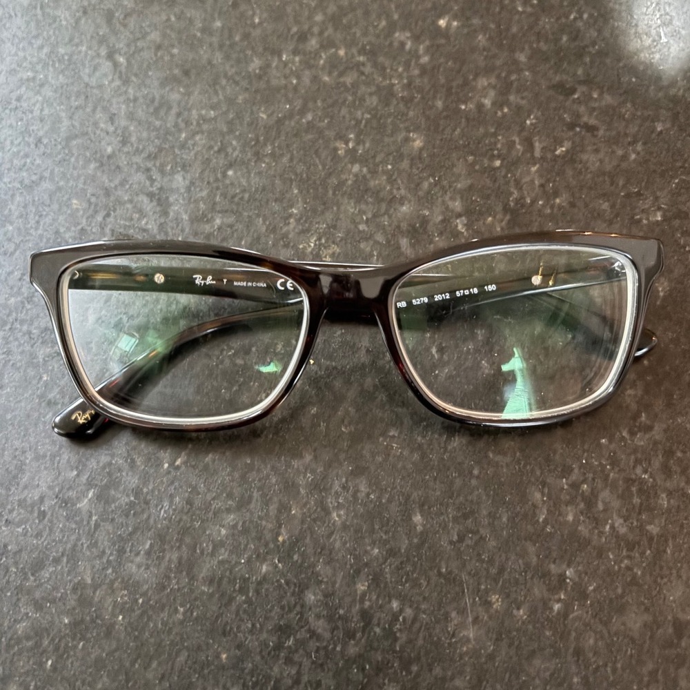 Ray-Ban RB 5279 2012 Tortoise Dark Havana Rectangular Eyeglasses Frames 57-18